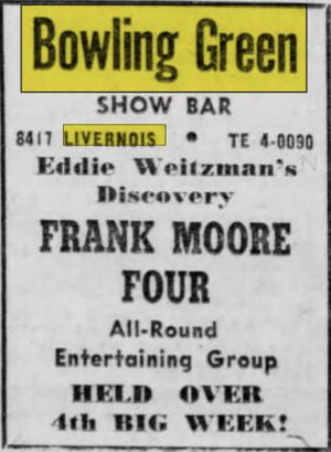 Bowling Green - June 1956 Ad For Bowling Green Show Bar